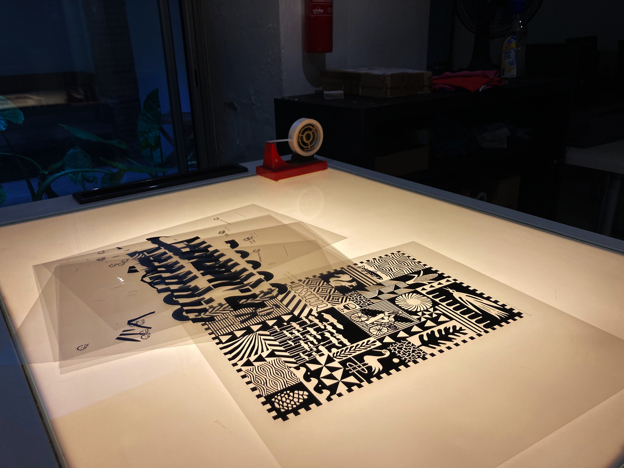 Film argentique typon sérigraphie atelier Agrandissime